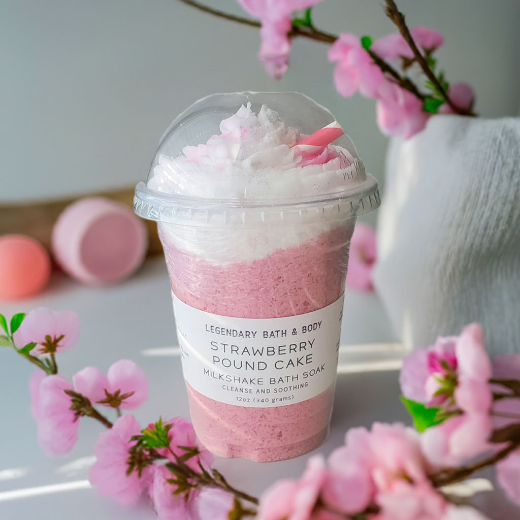 Strawberry Pound Cake Milkshake Bath Soak