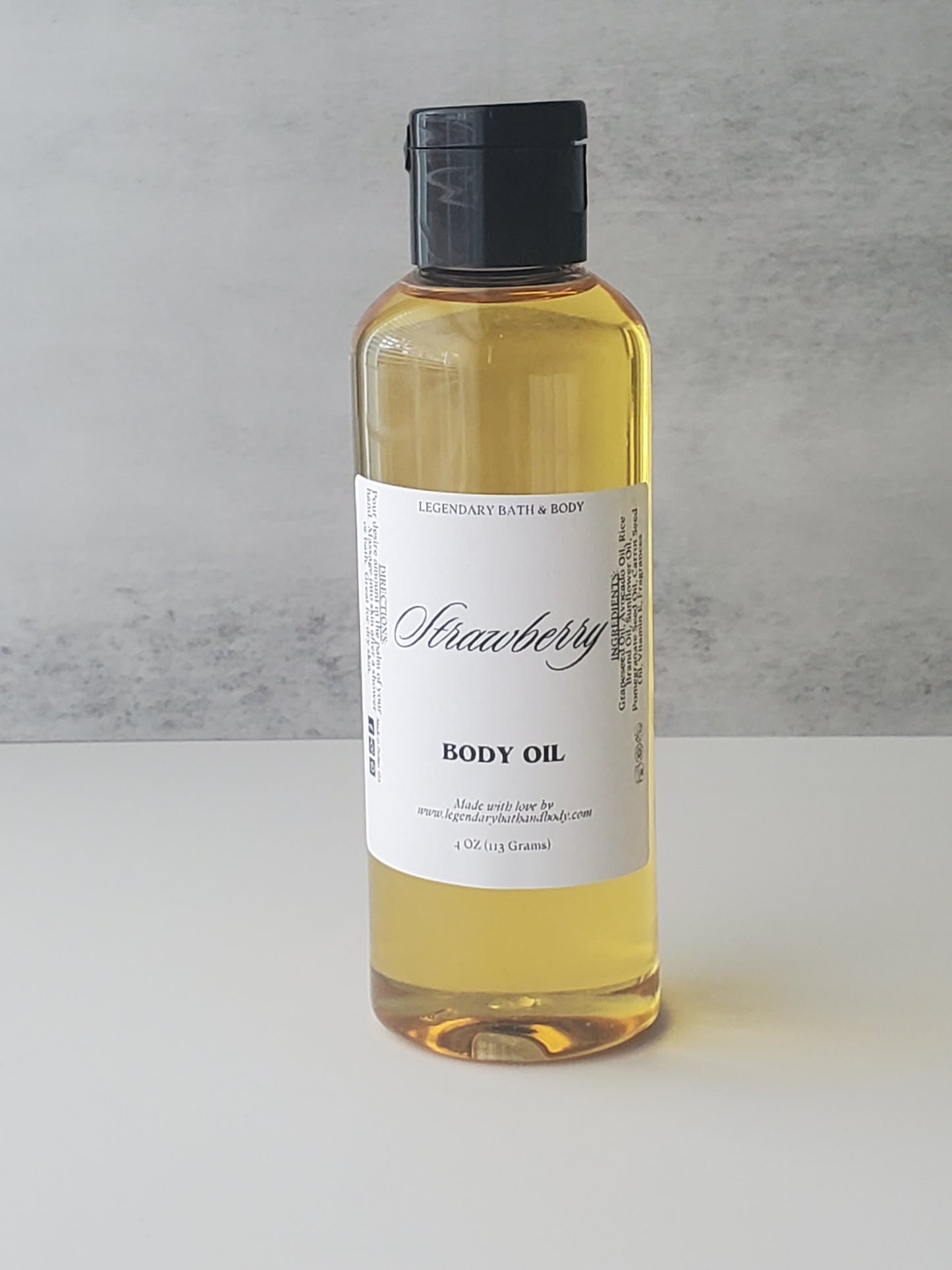 Strawberry 4oz Body Oil