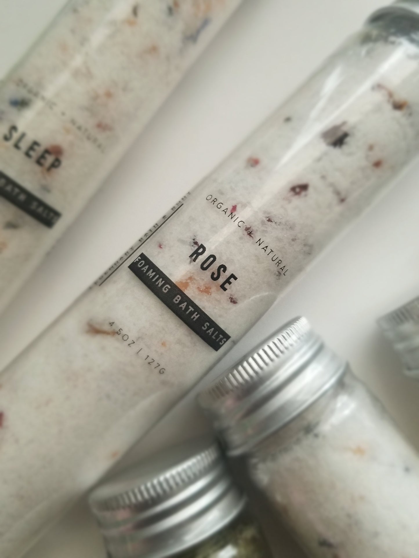 Rose Foaming Bath Salts