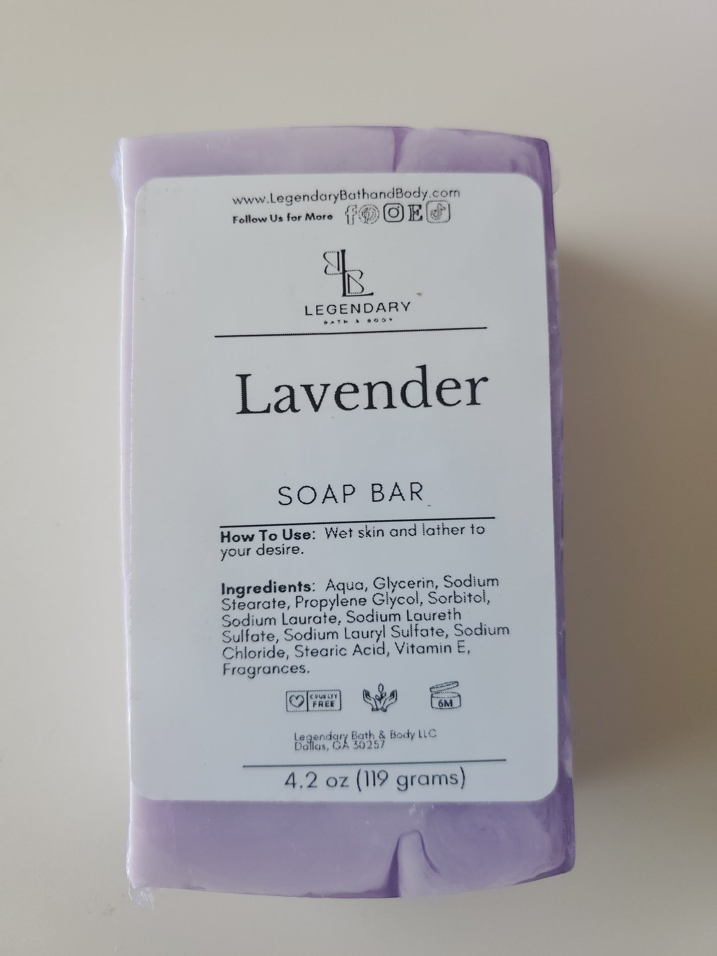 Lavender Soap Bar