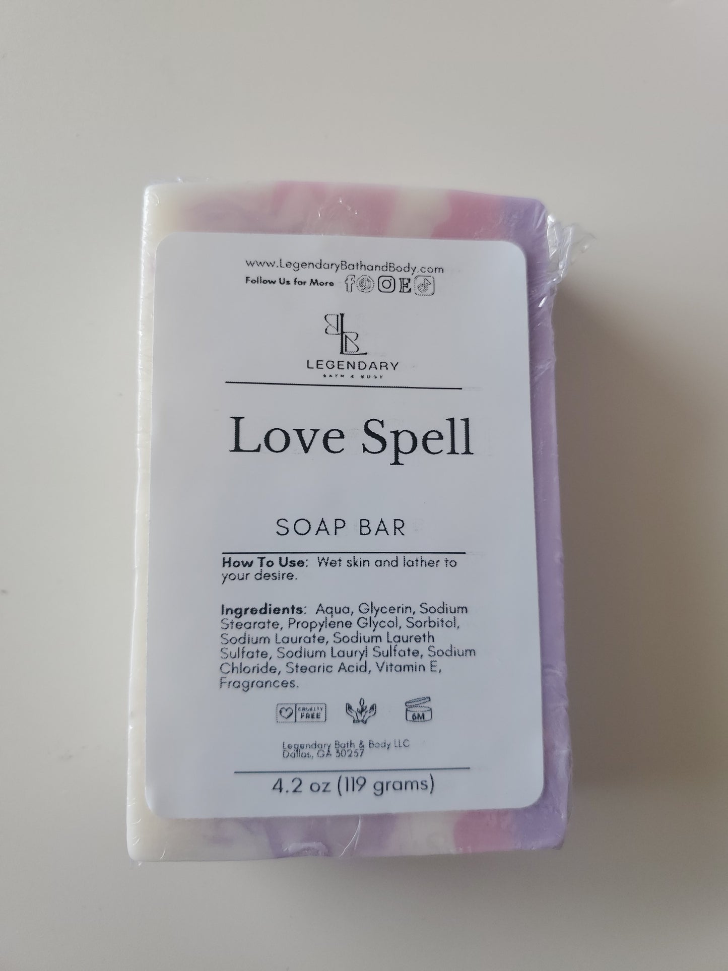 Love Spell Soap Bar