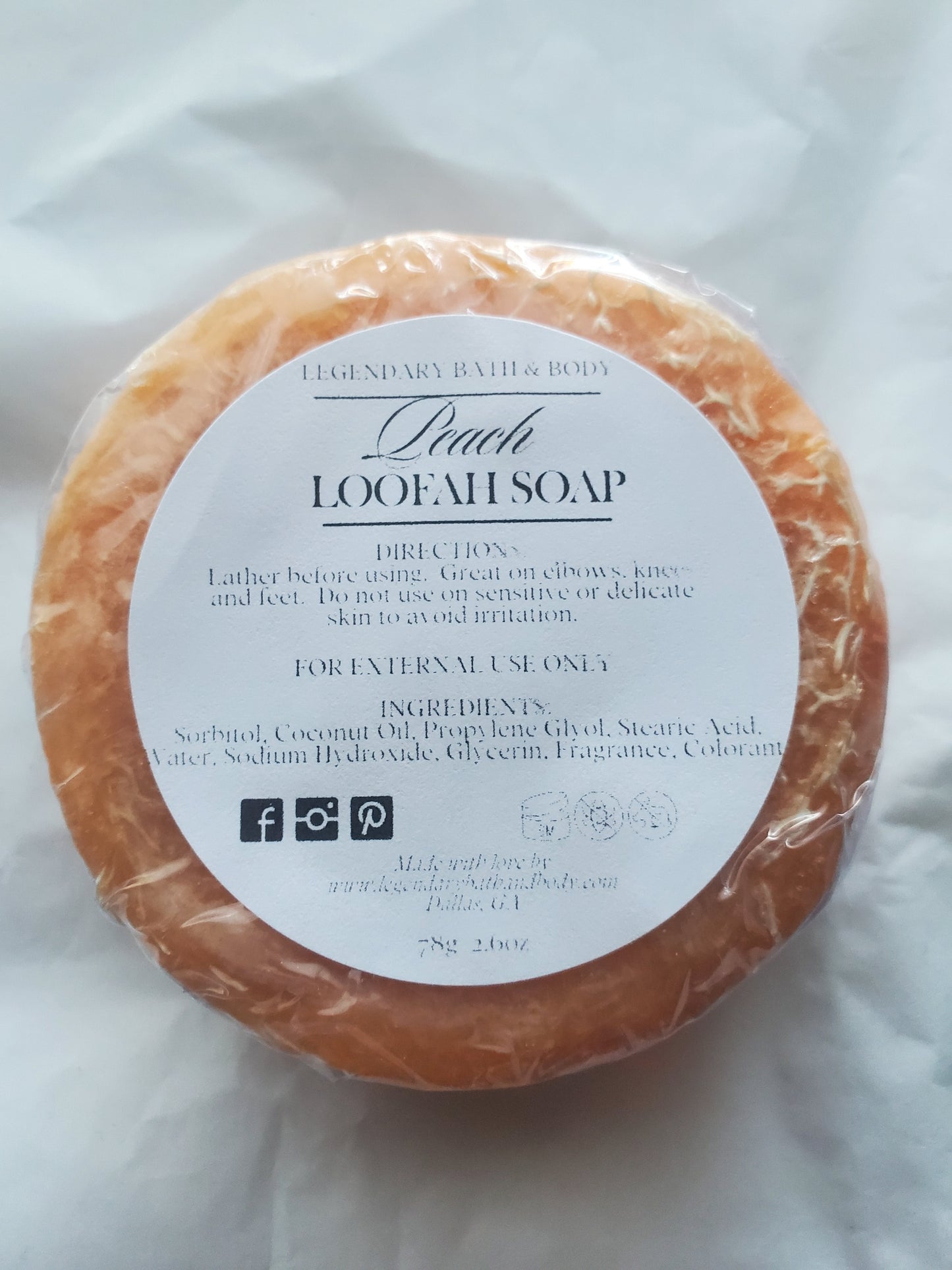 Peach Loofah Soap