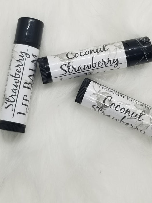 Coconut Strawberry Lip Balm