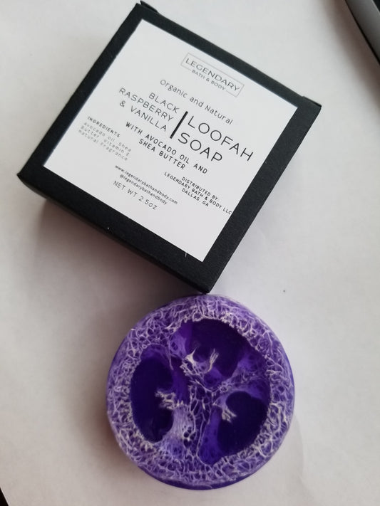 Black Raspberry Vanilla Loofah Soap