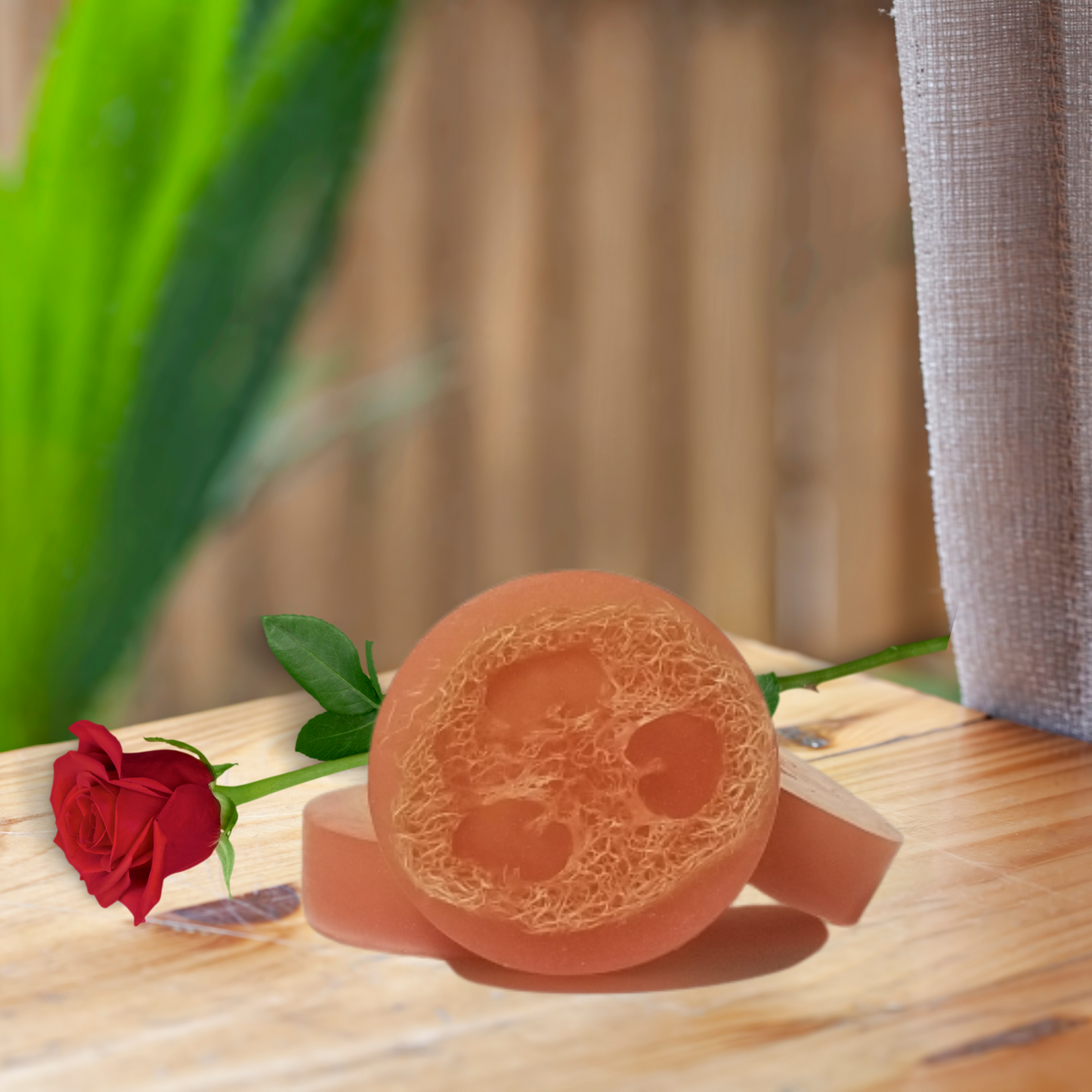 Rose Loofah Soap